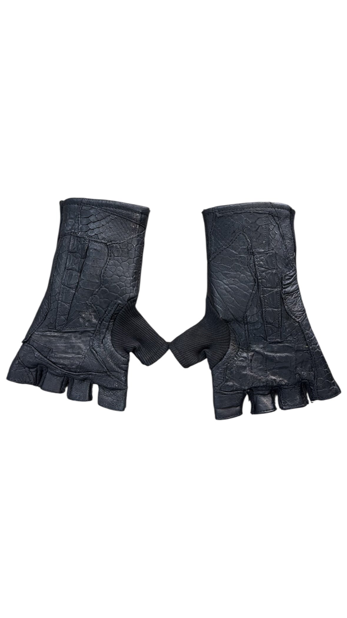 Leather Fingerless Gloves